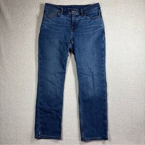 Duluth Trading Co Flannel Lined Jeans Womens Size 8 x 29 Straight Leg Denim